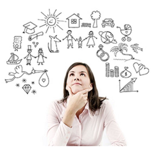 A lady thinking about the common issues in life coaching